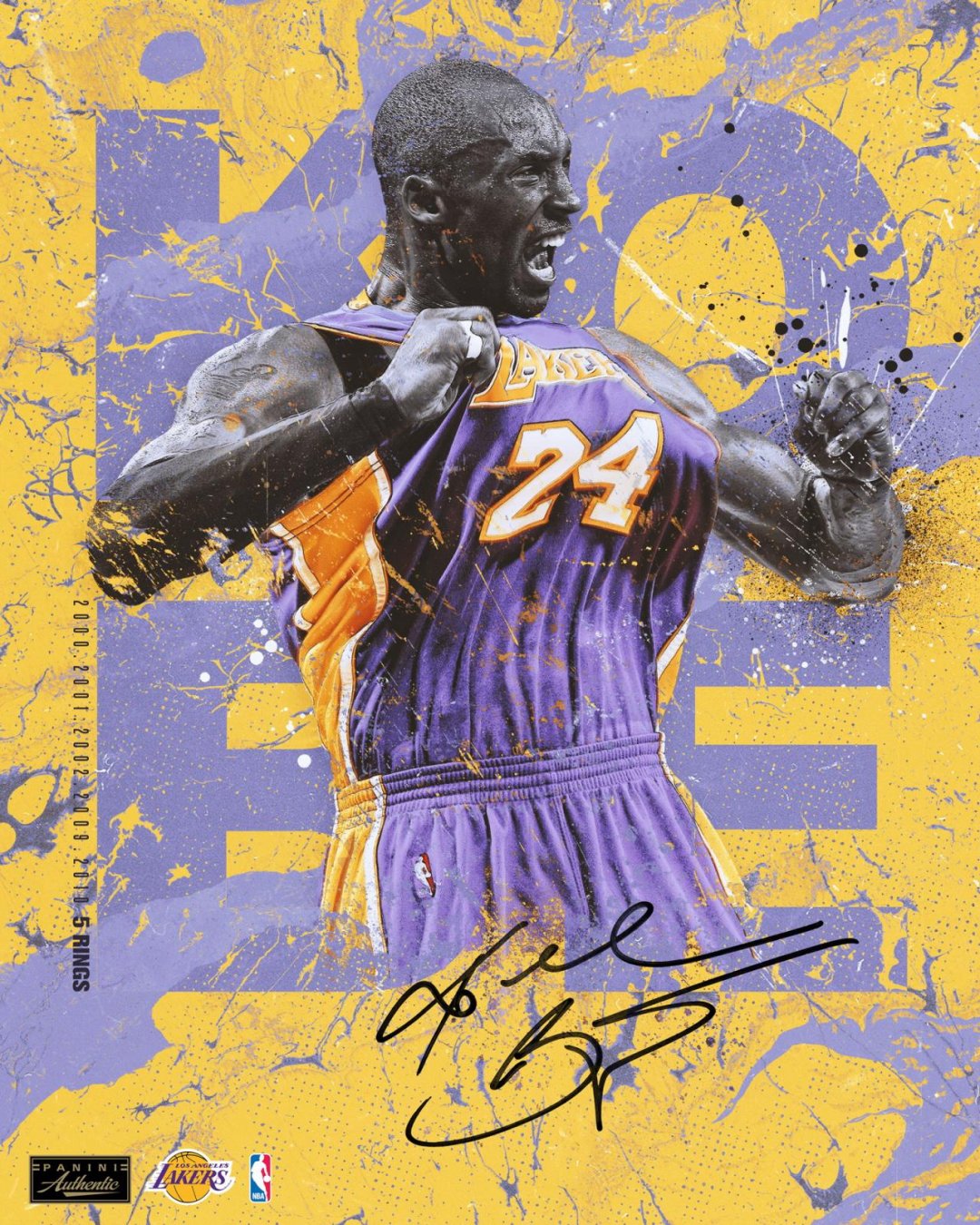 篮球明星nba湖人队科比·布莱恩特kobe官方海报