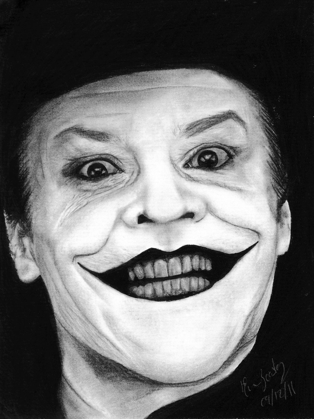小丑《joker》黑与白,高清图片,手机壁纸