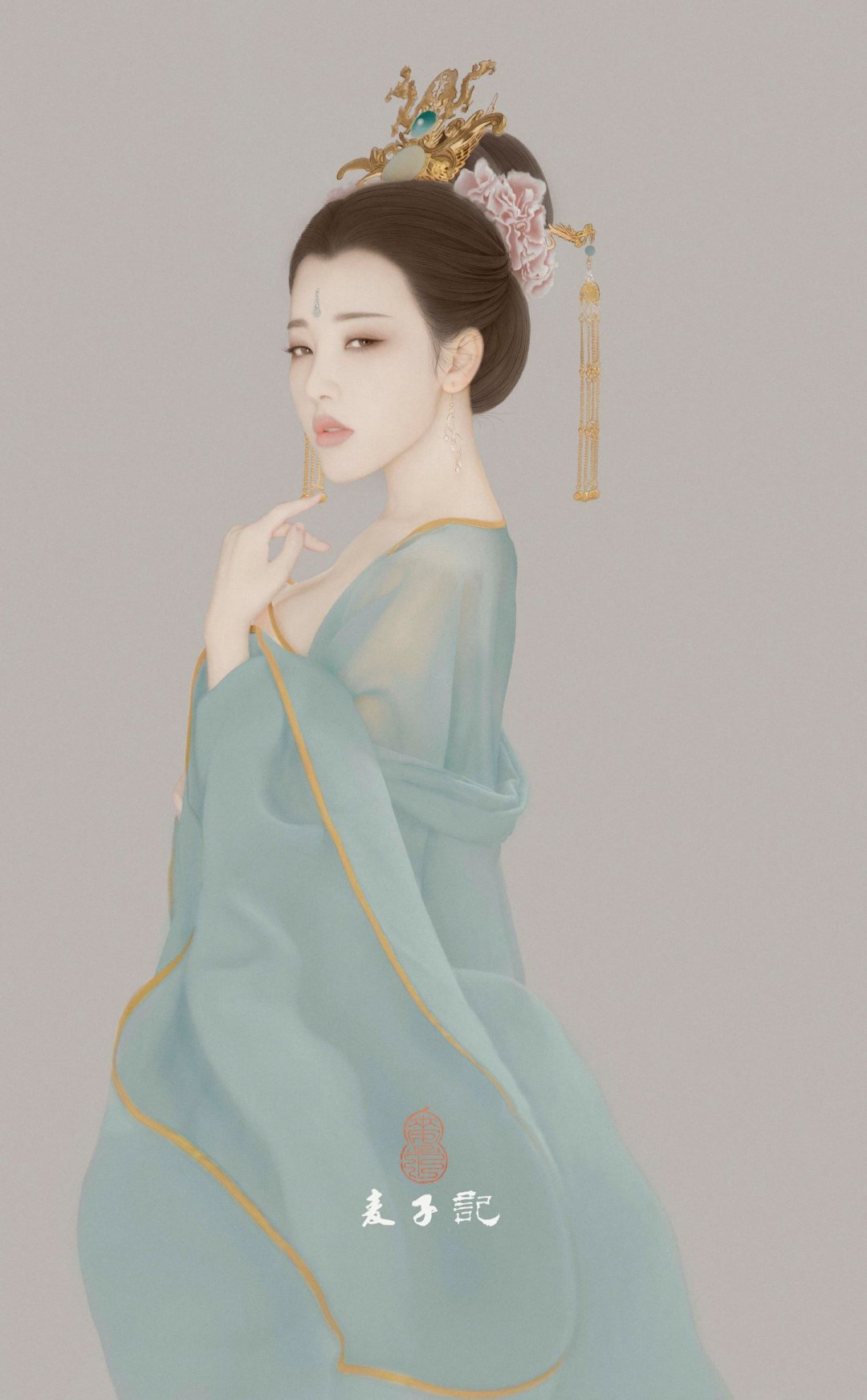 古风美女东方神韵麦子记