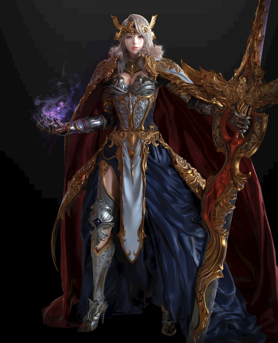 重装美女战士,高清图片,手机壁纸