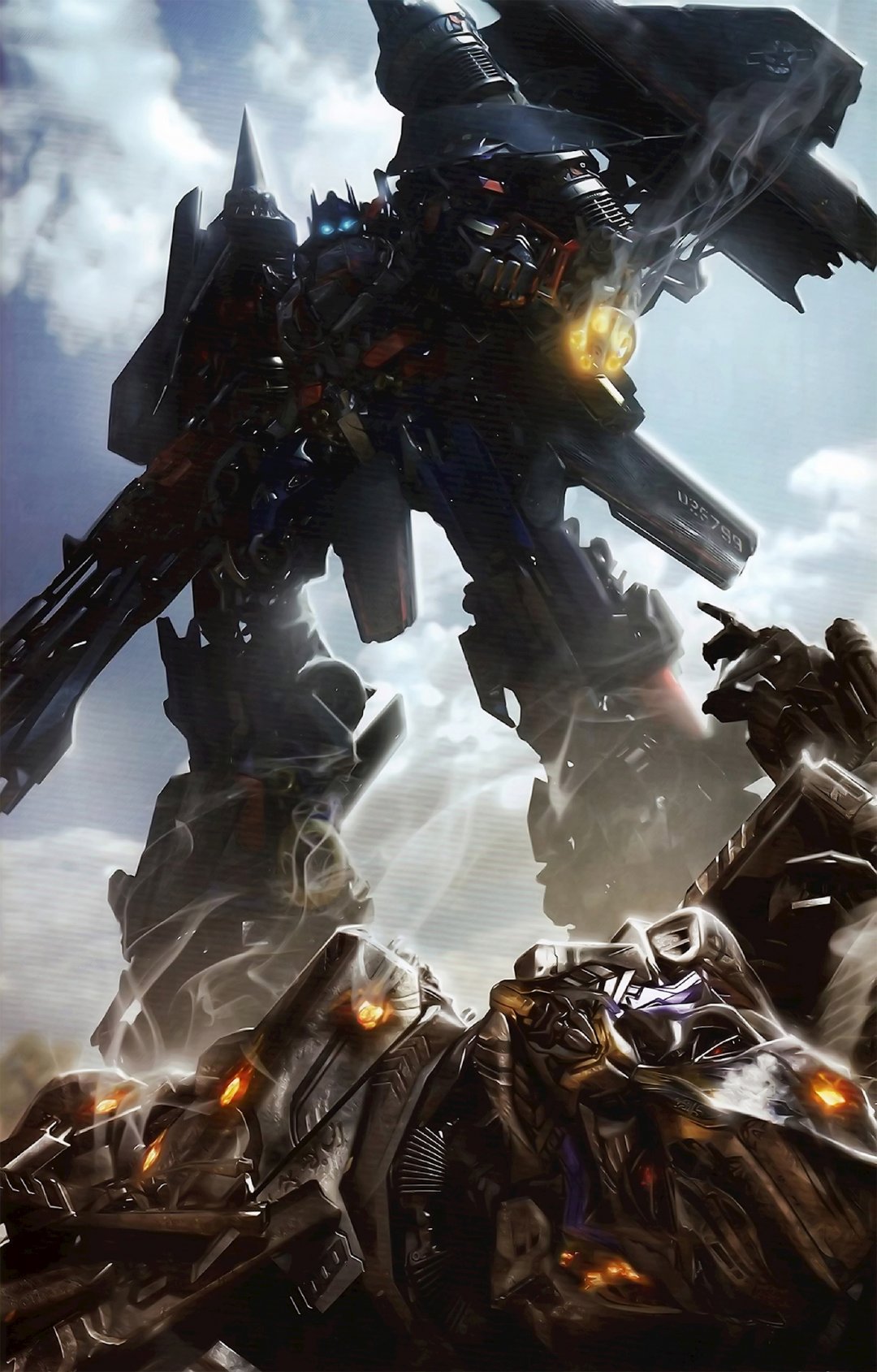 变形金刚汽车人机器人擎天柱战胜威整天