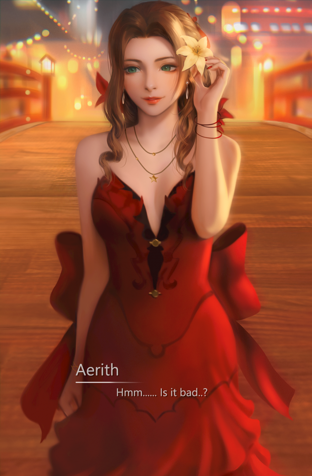 最终幻想艾瑞丝·盖恩斯巴勒aeriths,高清图片,手机壁纸