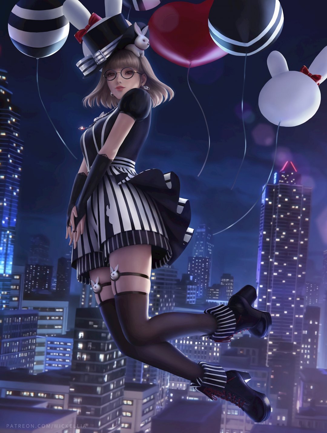 闪耀暖暖shiningnikki可爱美女插画短裙