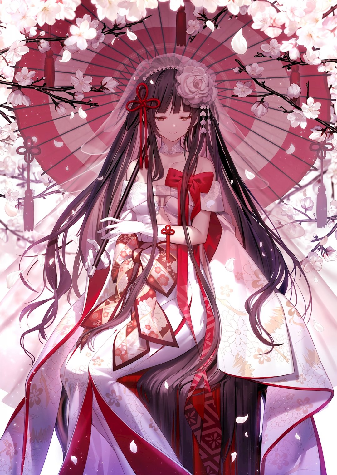 樱花 小女孩 和服