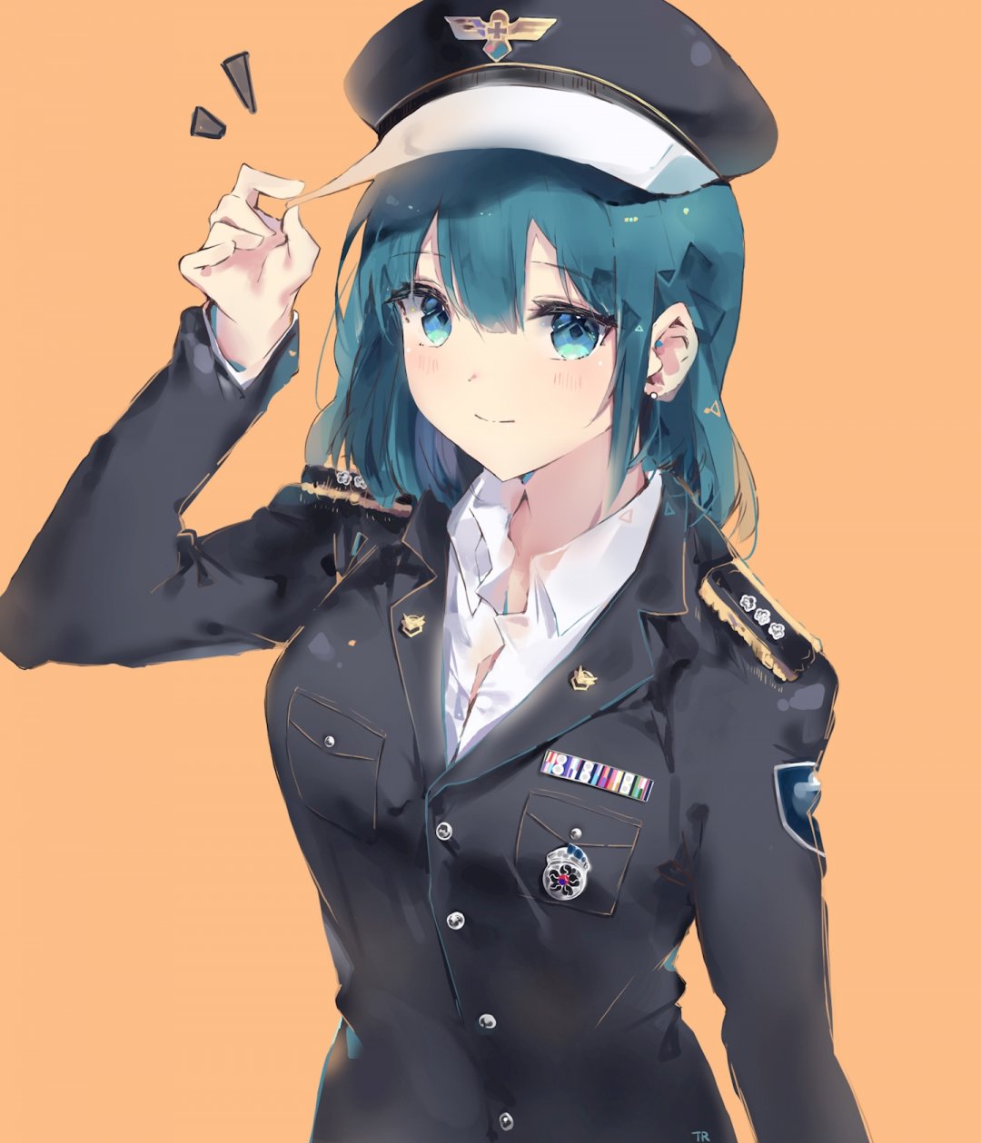 女子 女孩子警察制服 动漫