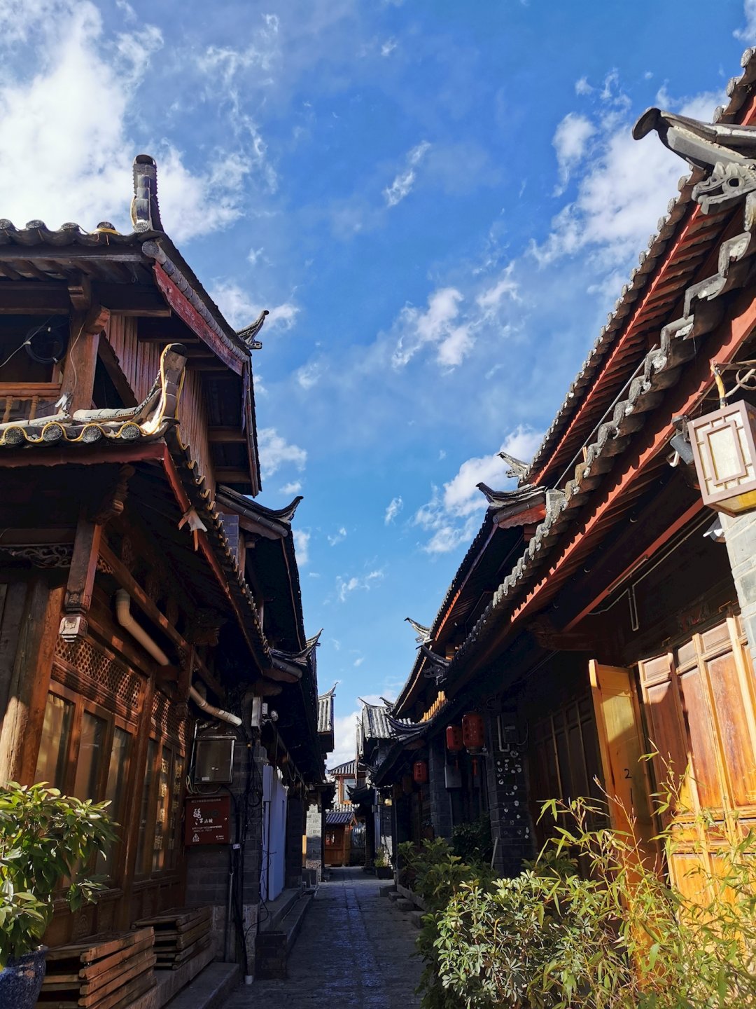 雲南屋簷 古建築 麗江街道 麗江巷子 麗江民房 麗江古鎮