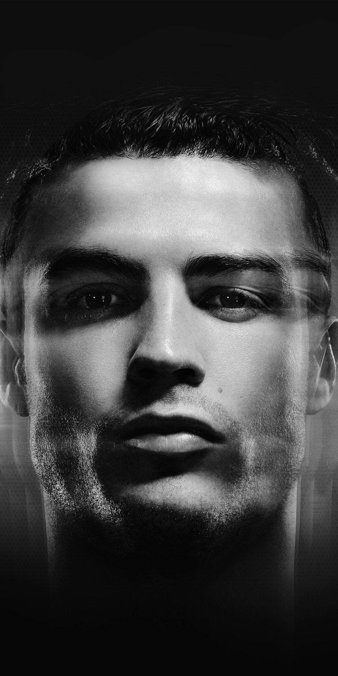 罗纳尔多黑白写真