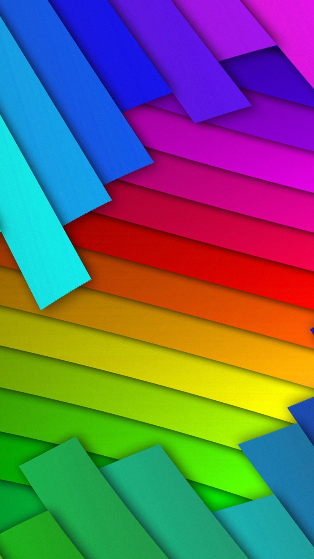 彩色条纹彩虹,高清图片,手机壁纸