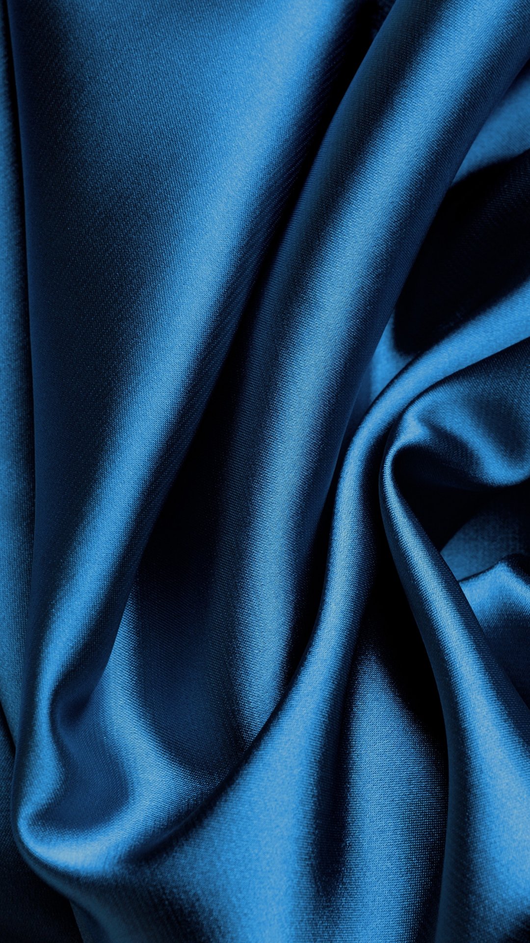 美丽的蓝色丝绸面料