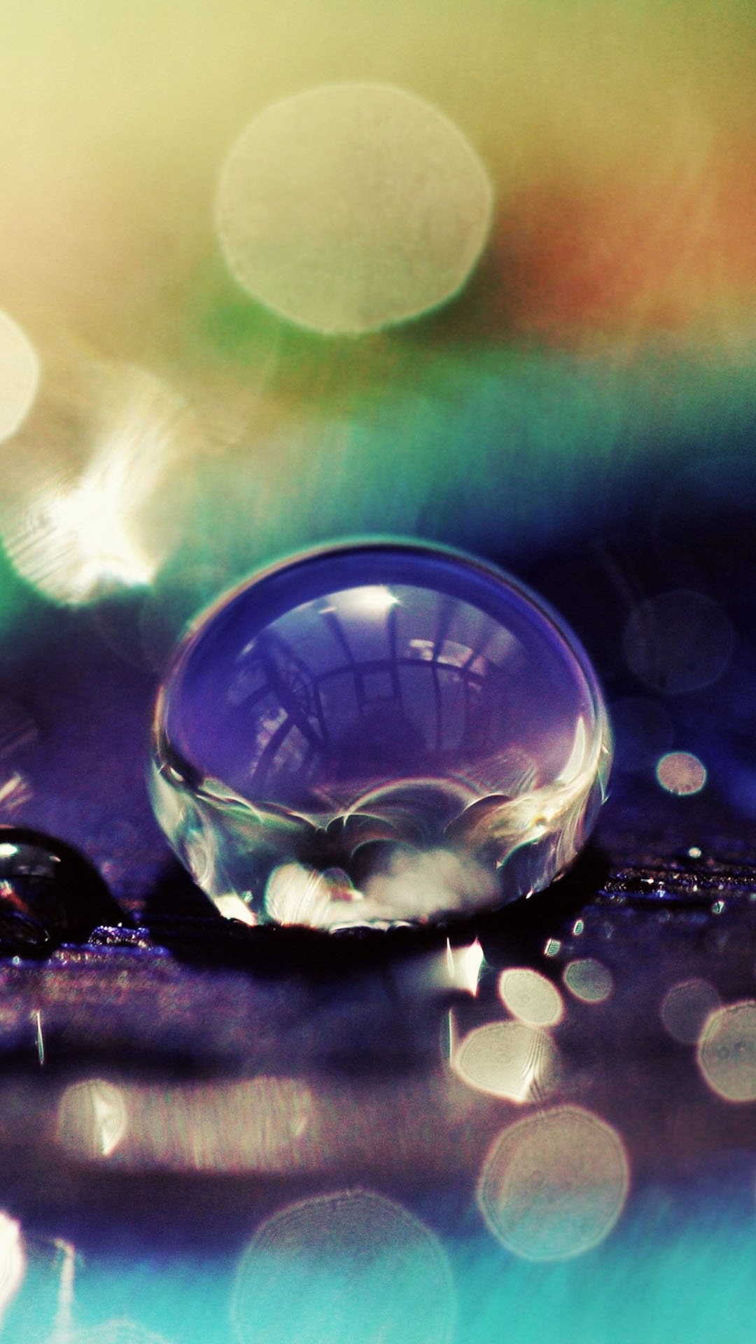紫色水滴 高清图片 手机壁纸
