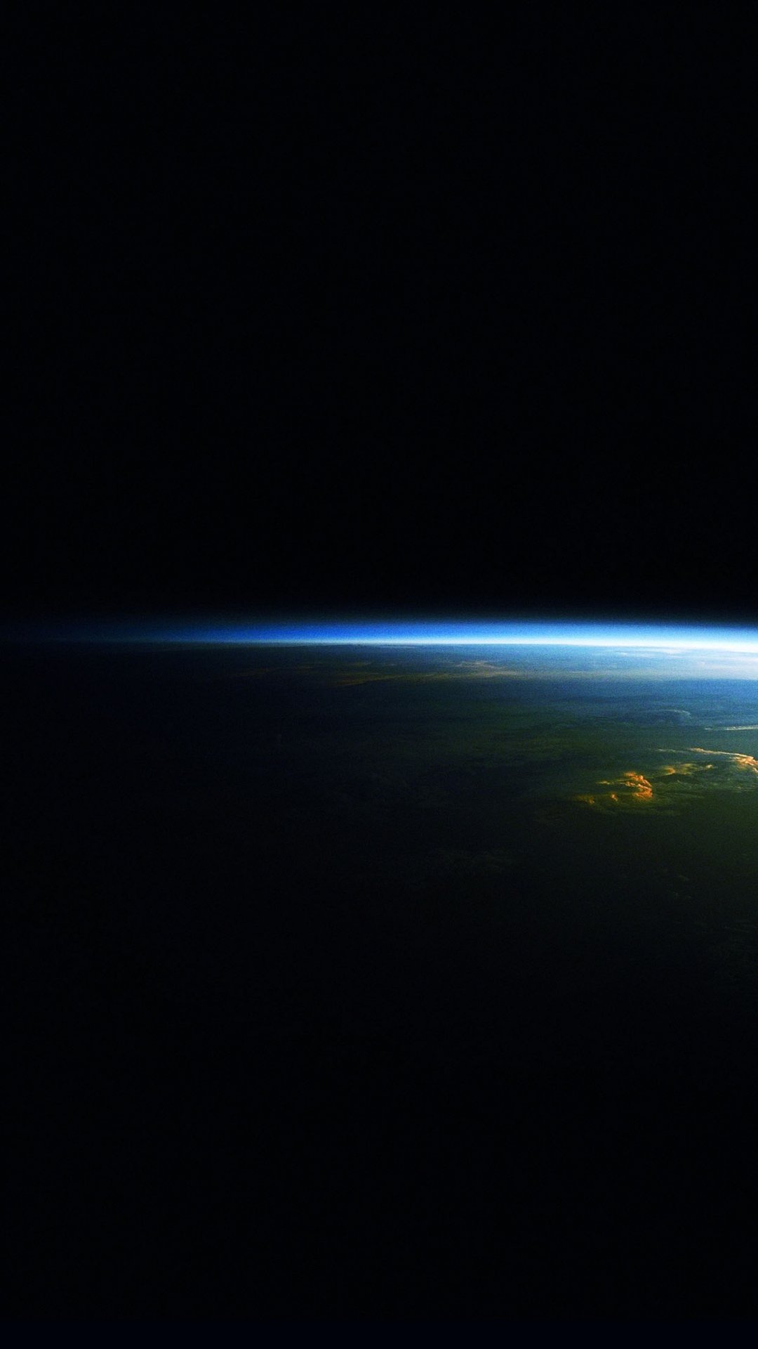 地球地平线空间蓝光 高清图片 手机壁纸