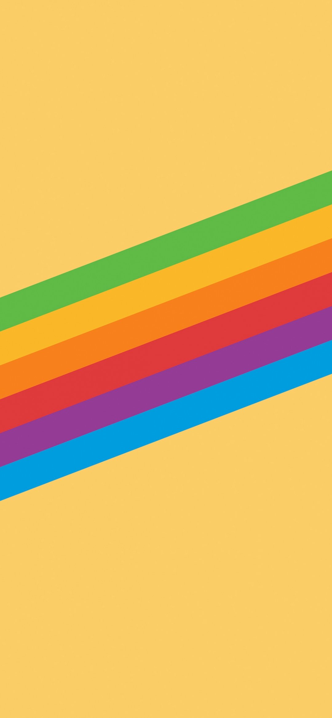 apple经典黄色条纹,高清图片,手机壁纸