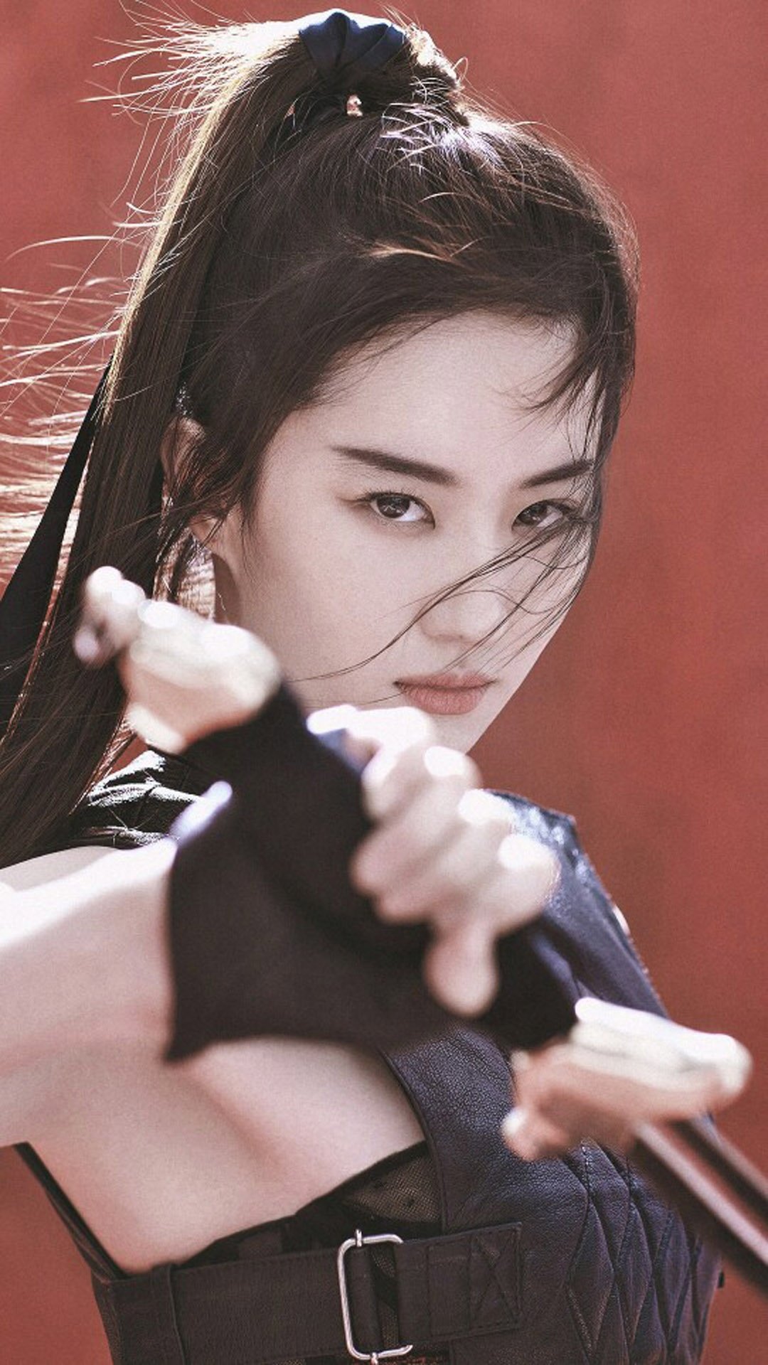 刘亦菲英姿飒爽古装写真