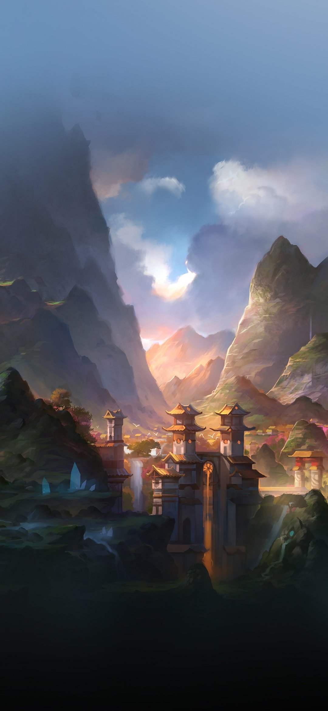 唯美动漫插画iphonex壁纸