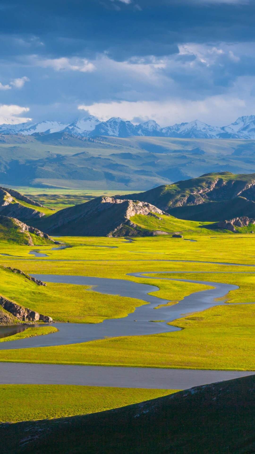 巴音布鲁克湿地,高清图片,手机壁纸