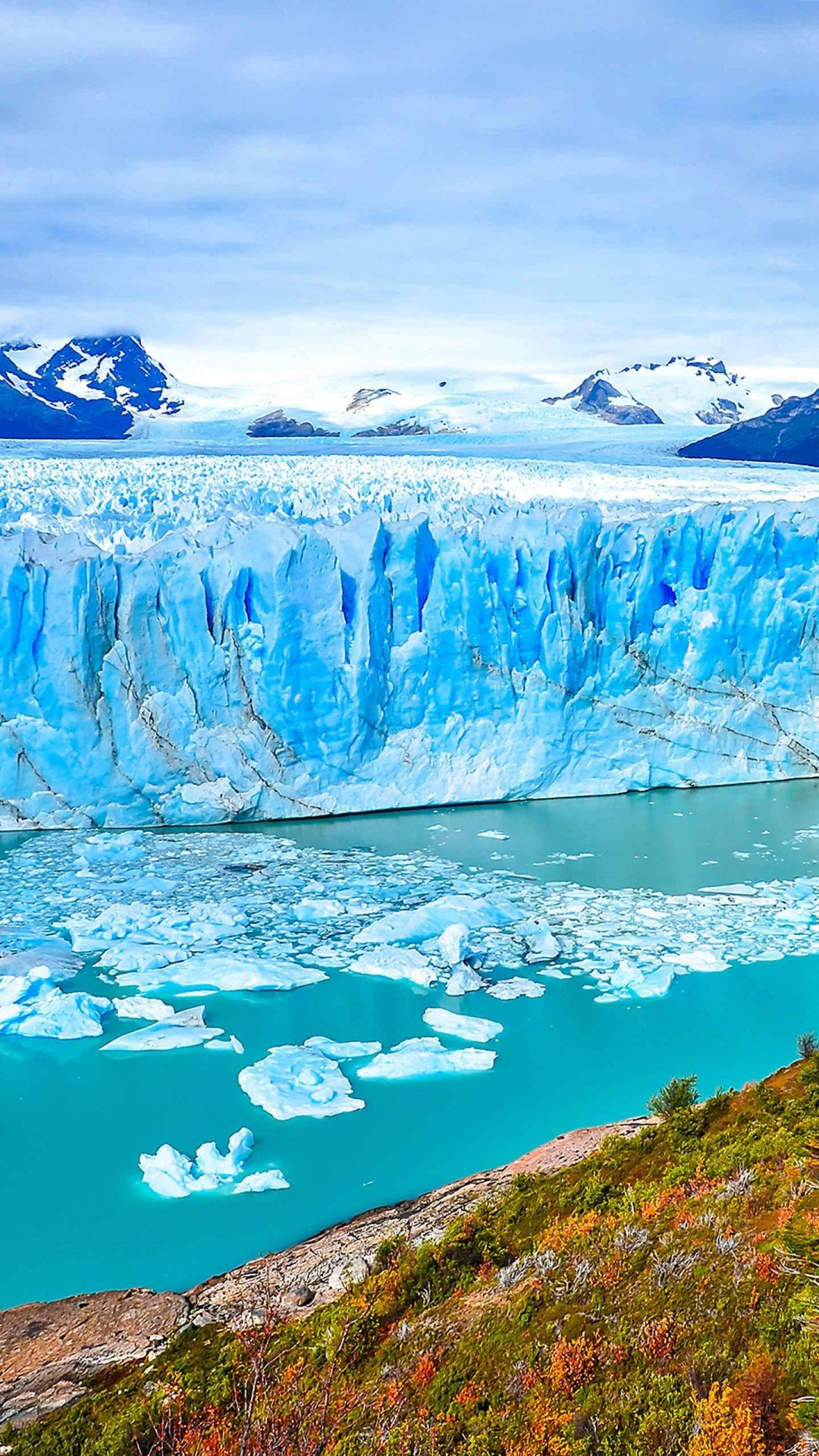 阿根廷莫雷诺冰川壮观景色