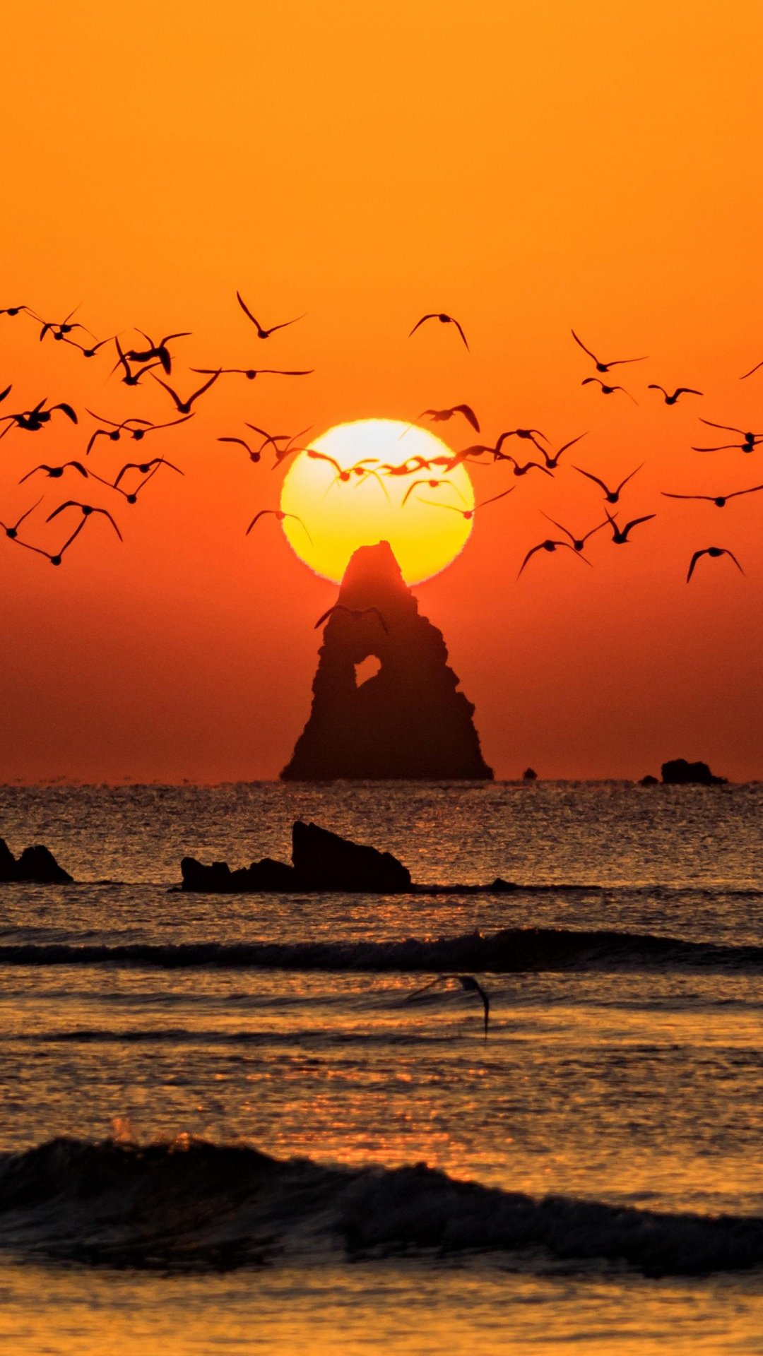 落日夕阳,高清图片,手机壁纸