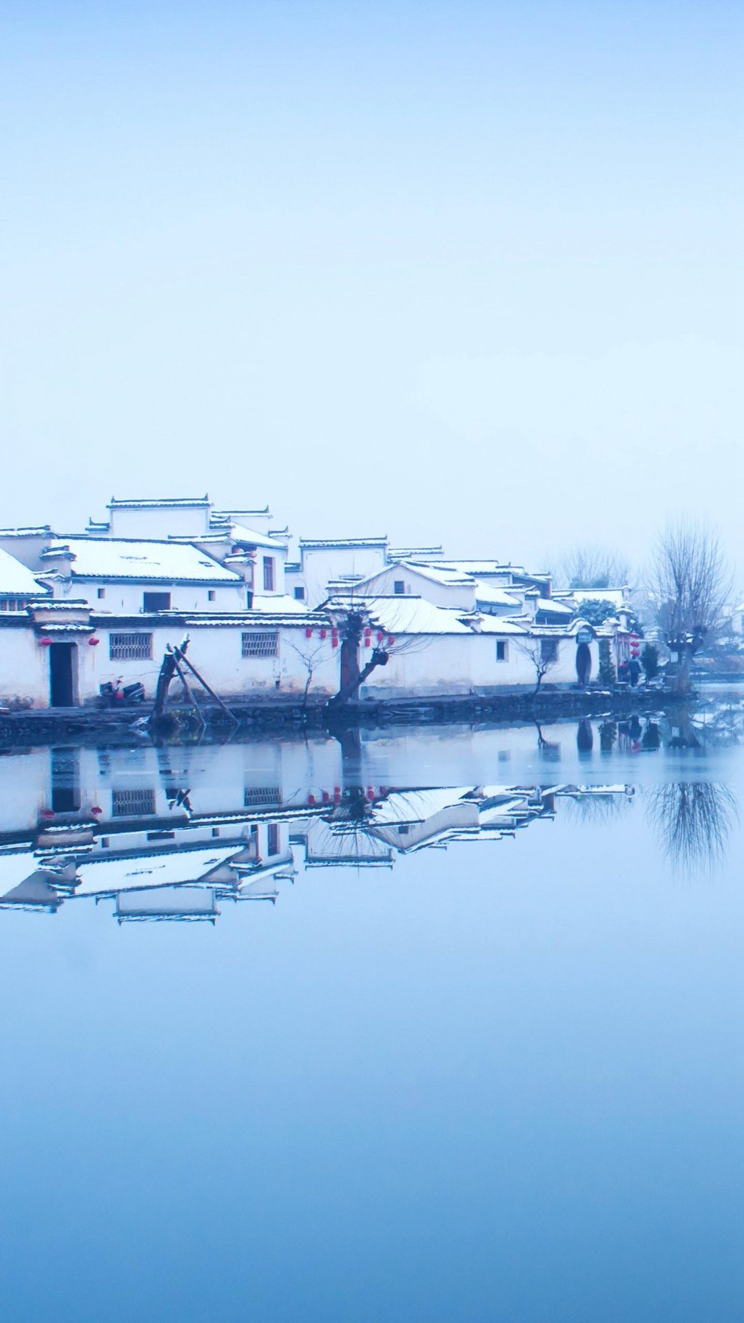 冬天的宏村图片