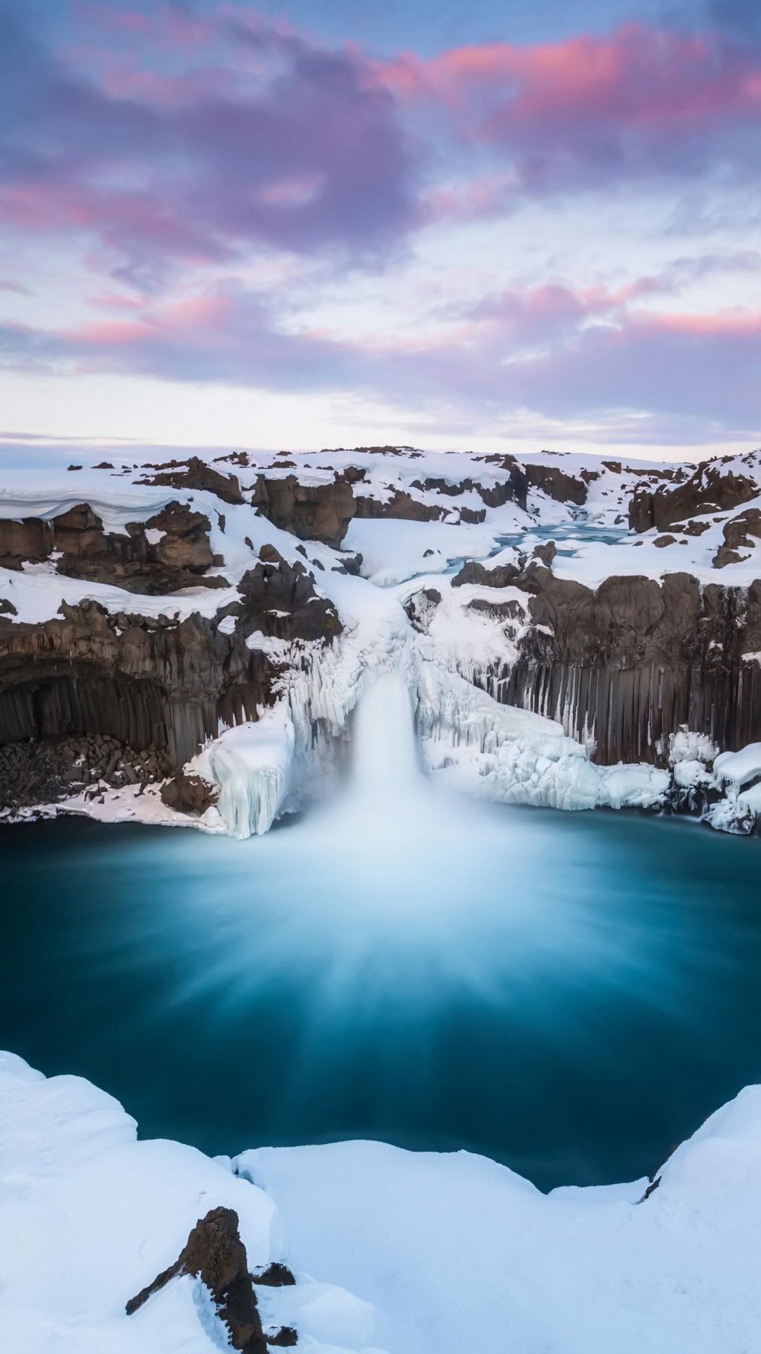 冰岛——瀑布,高清图片,手机壁纸