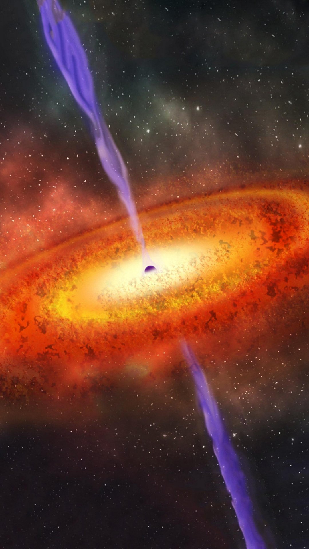 超级黑洞,高清图片,手机壁纸