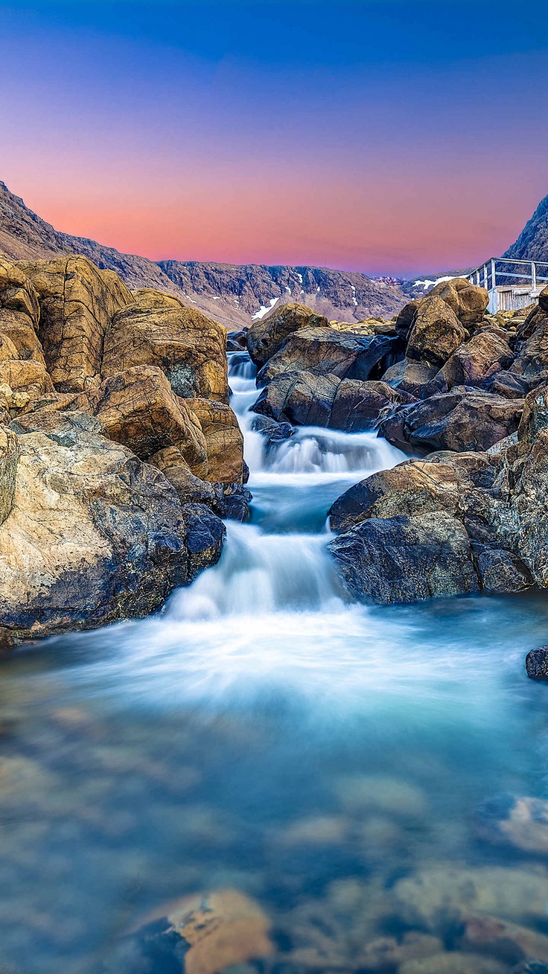 高原瀑布,高清图片,手机壁纸