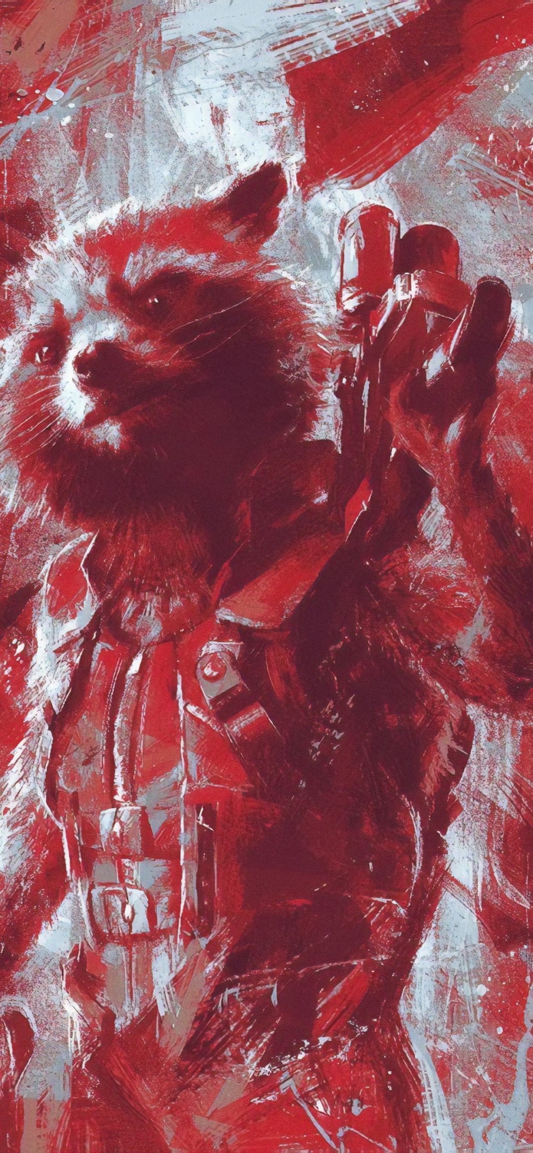 复仇者联盟4火箭浣熊抽象海报2019