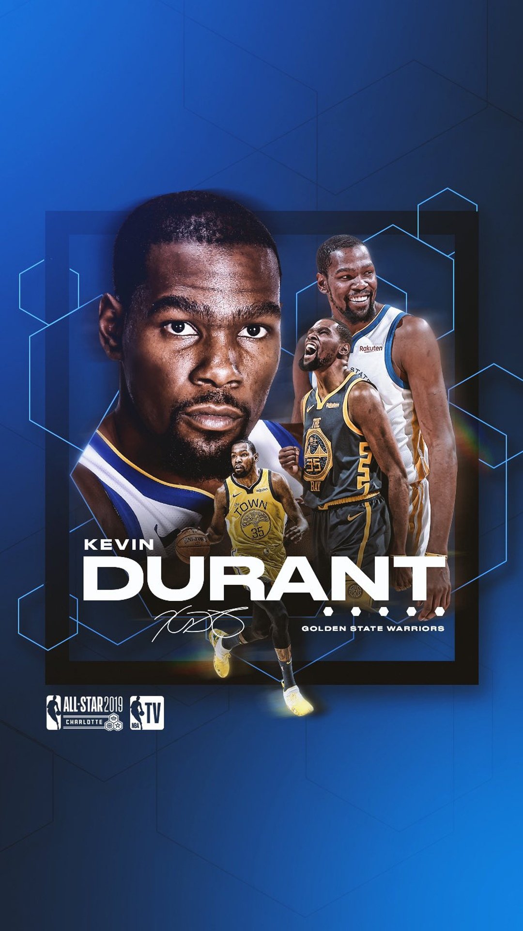 凯文杜兰特2019nba全明星海报