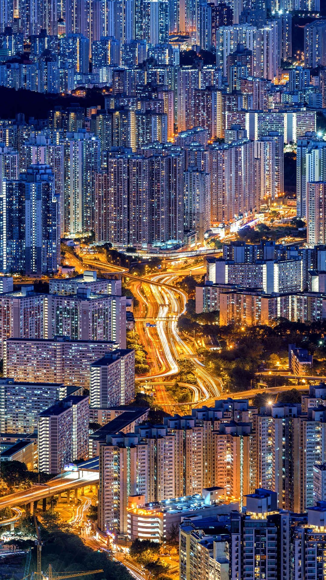 唯美香港夜景,高清图片,手机壁纸