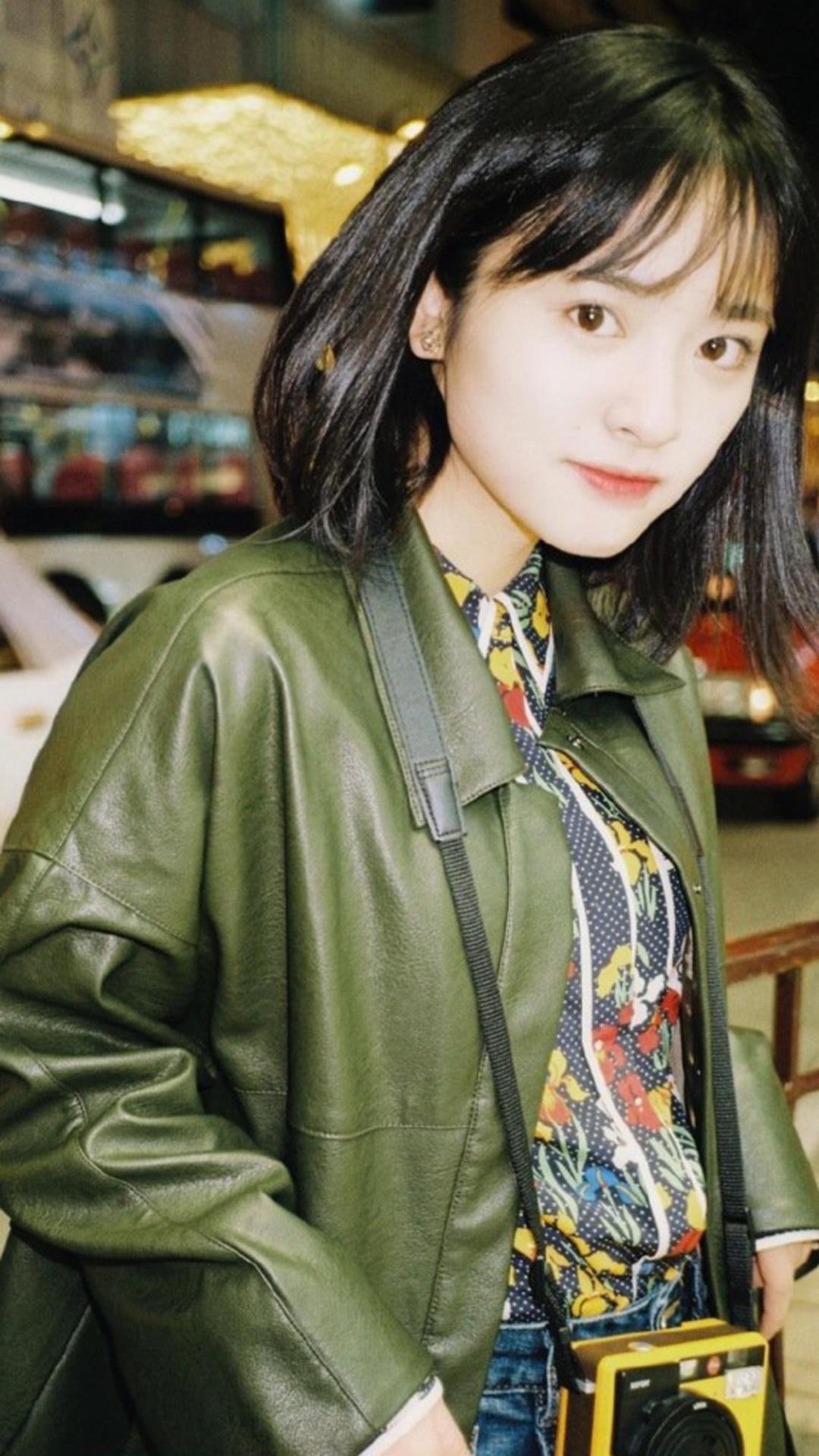 元气少女沈月时尚休闲写真,高清图片,手机壁纸