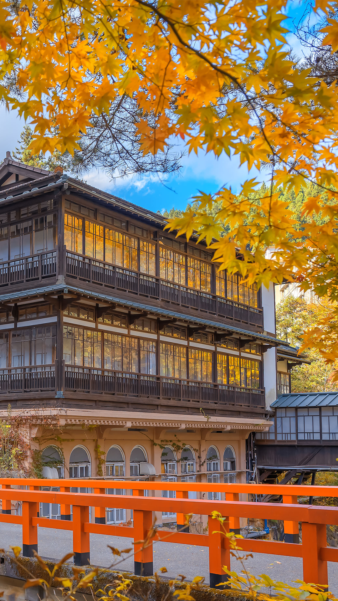 日本古典建筑唯美风景,高清图片,手机壁纸