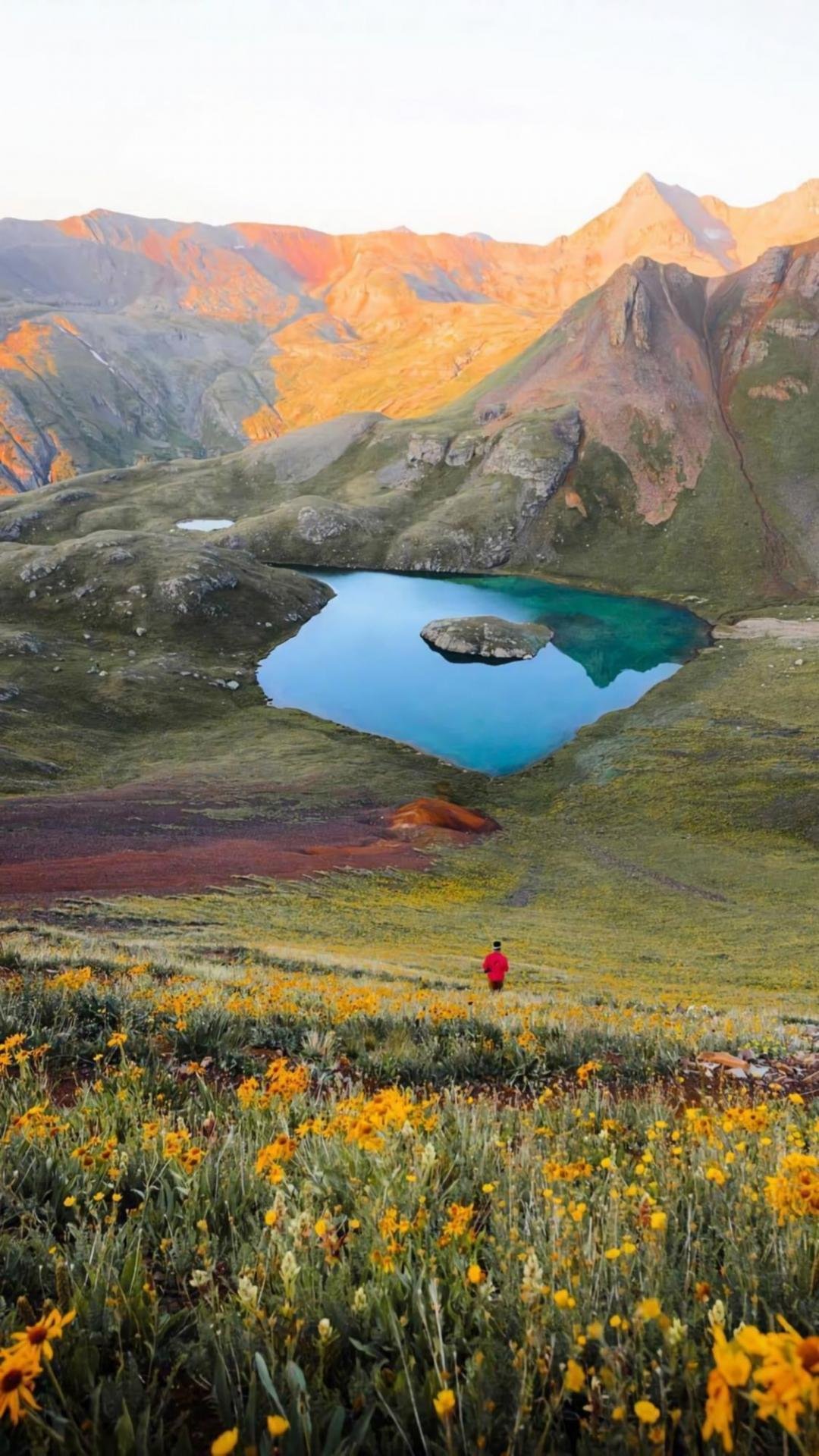 大自然的壮观山峰,高清图片,手机壁纸