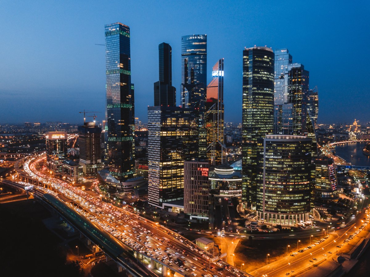 繁華都市高空夜景圖片,高清圖片