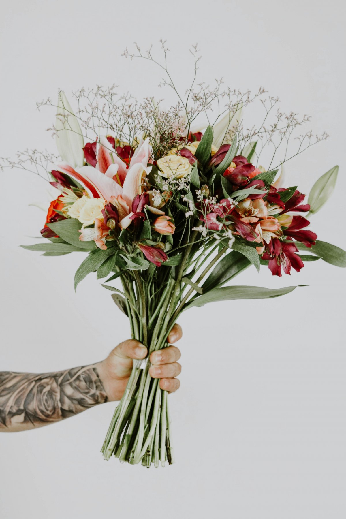 漂亮的手捧花图片,高清图片