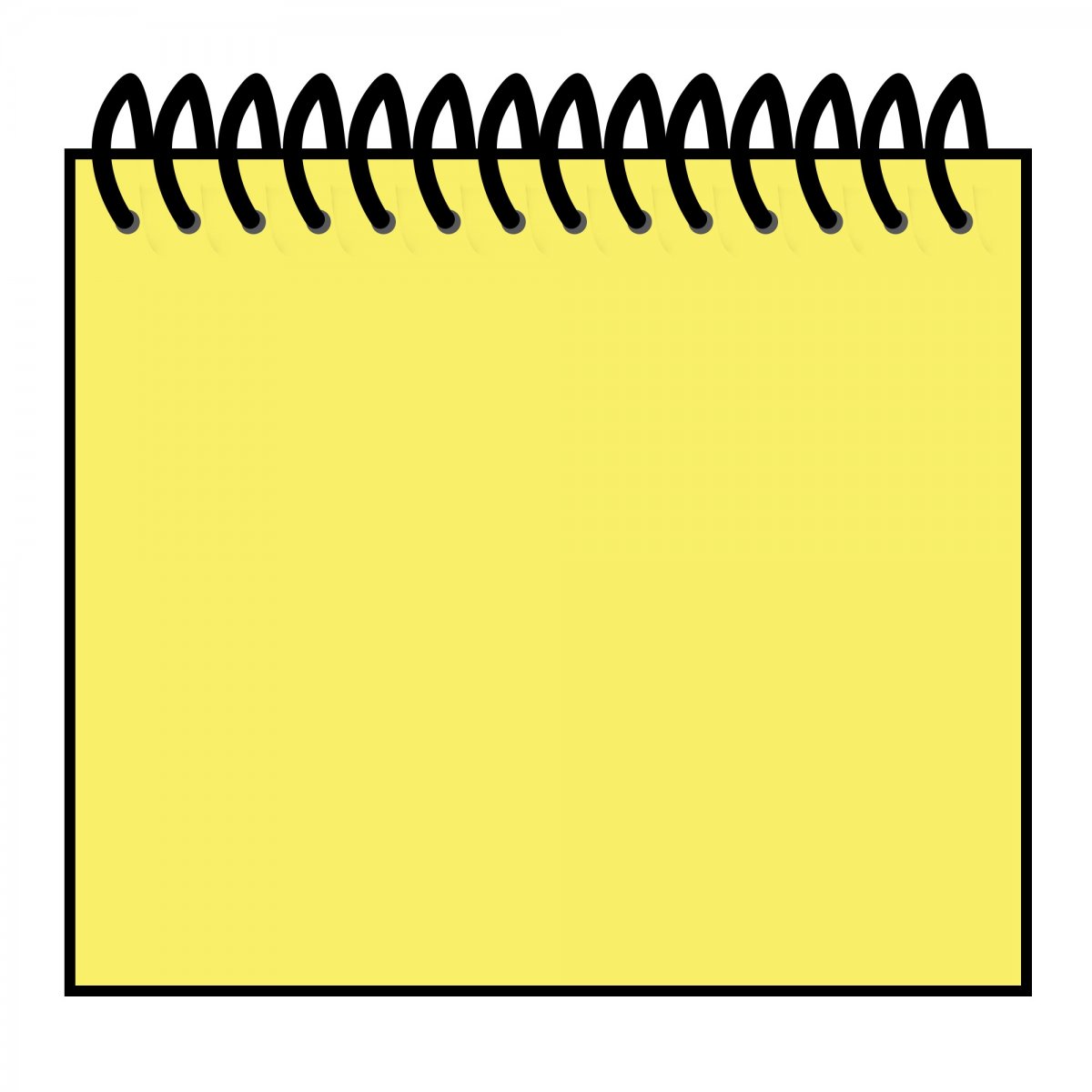 黄色笔记本纸张图片