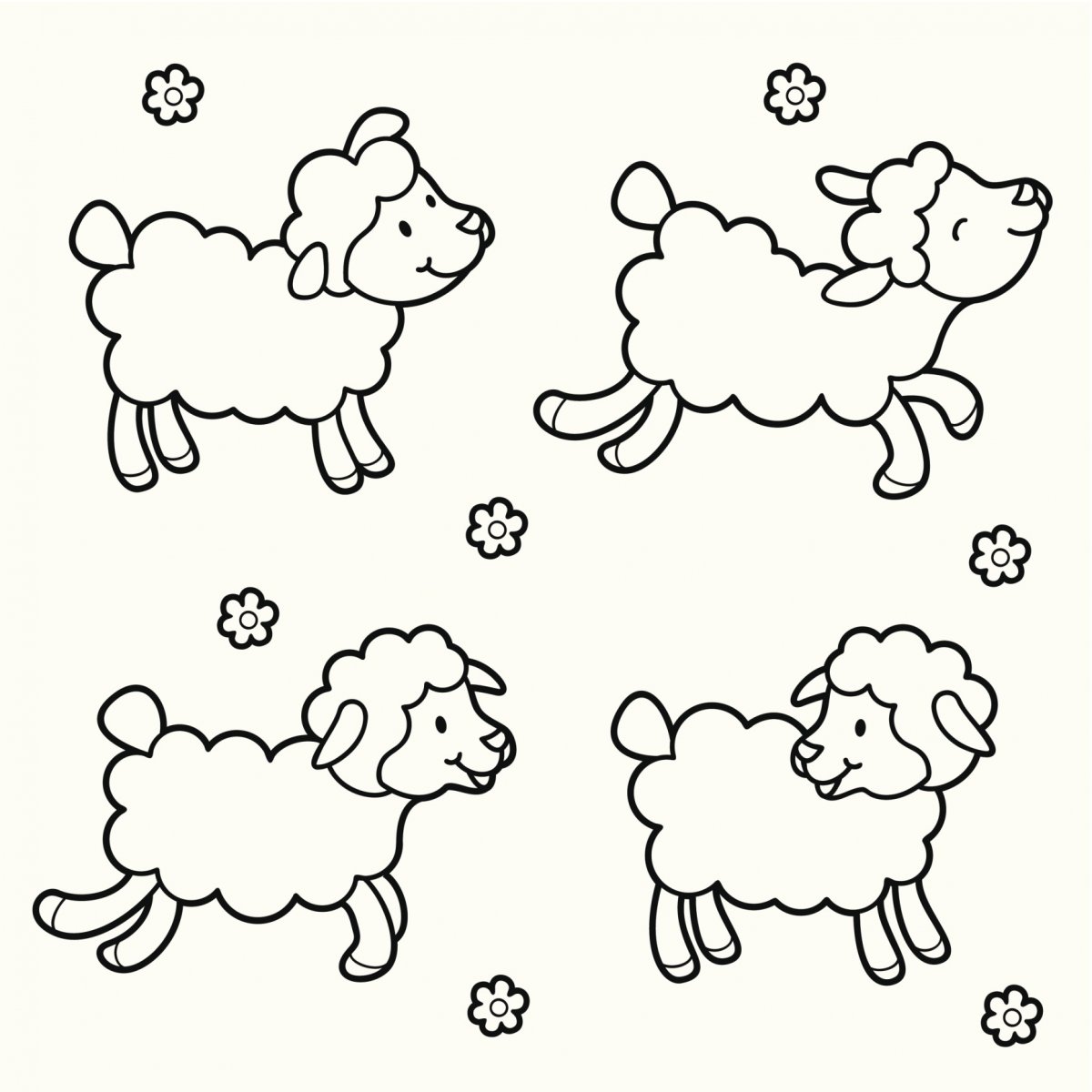 羊的画法简笔画图片图片