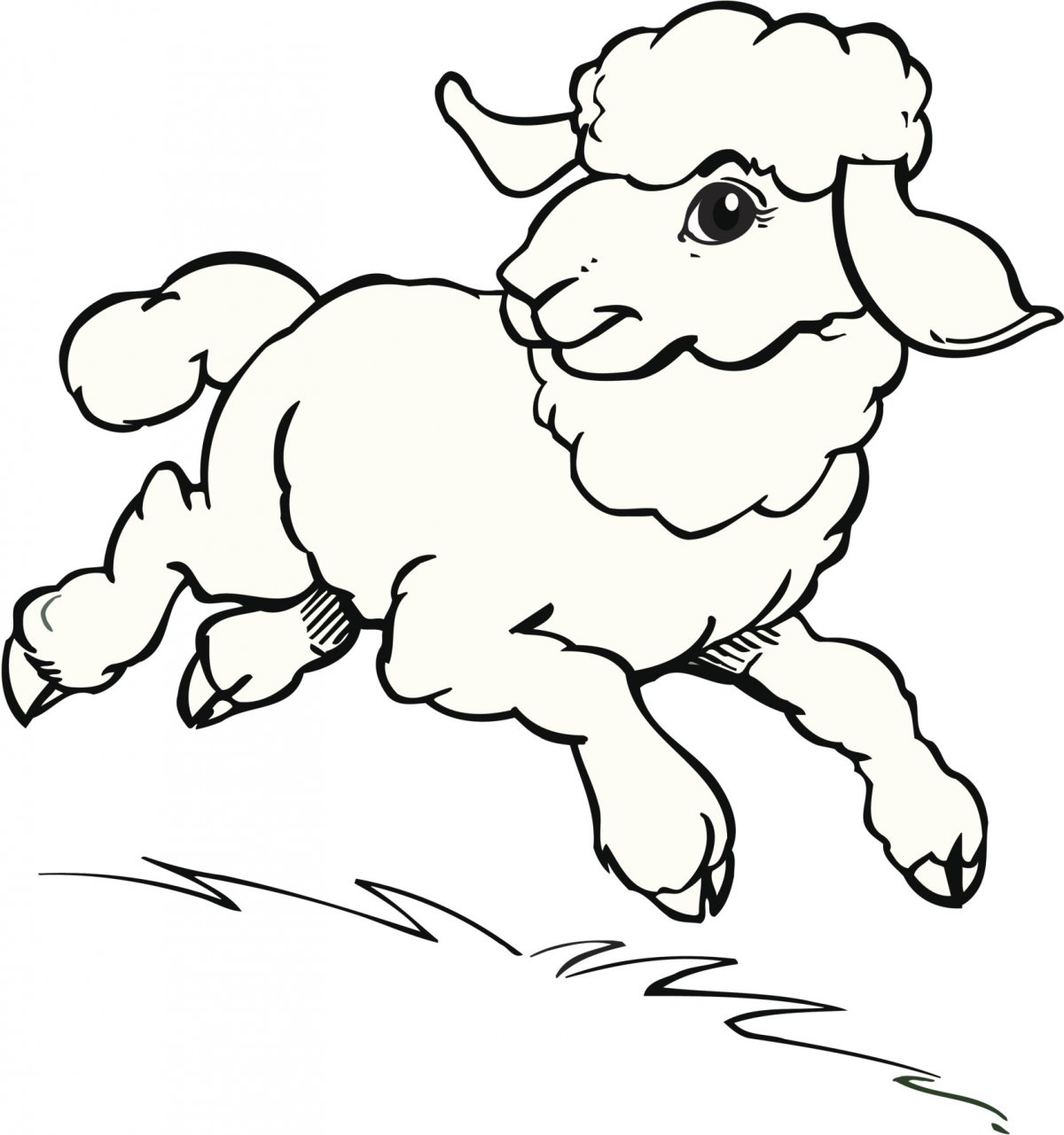 羊简化图图片