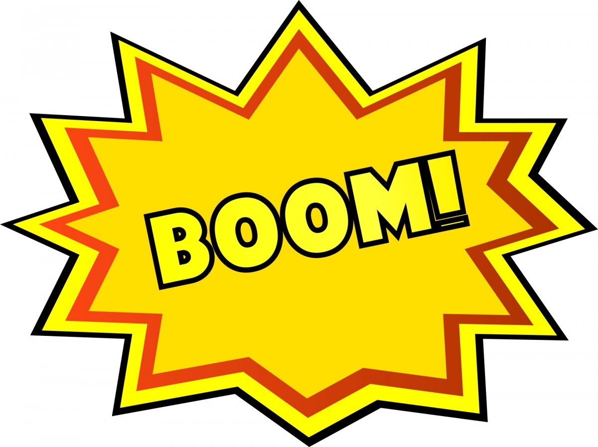 爆炸卡通标签黄色图片,高清图片