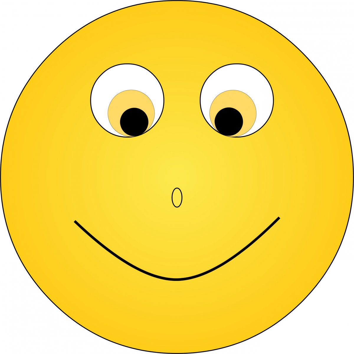 卡通黄色笑脸图片