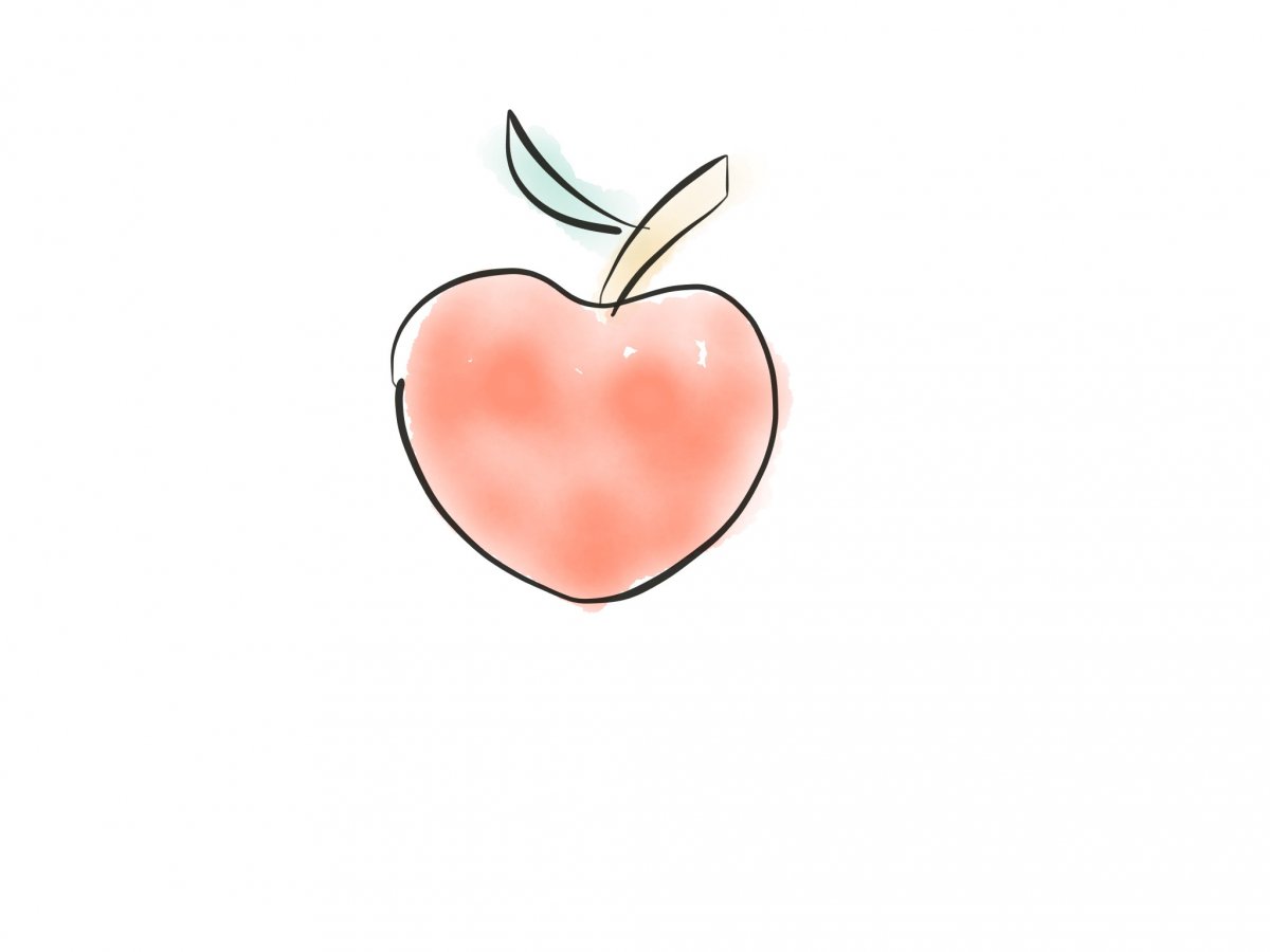 苹果创意画想法图片