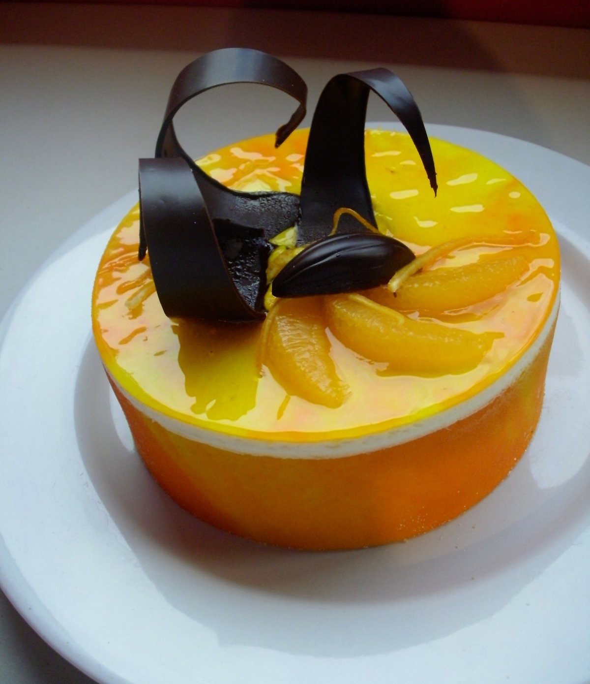 黄色果酱蛋糕图片