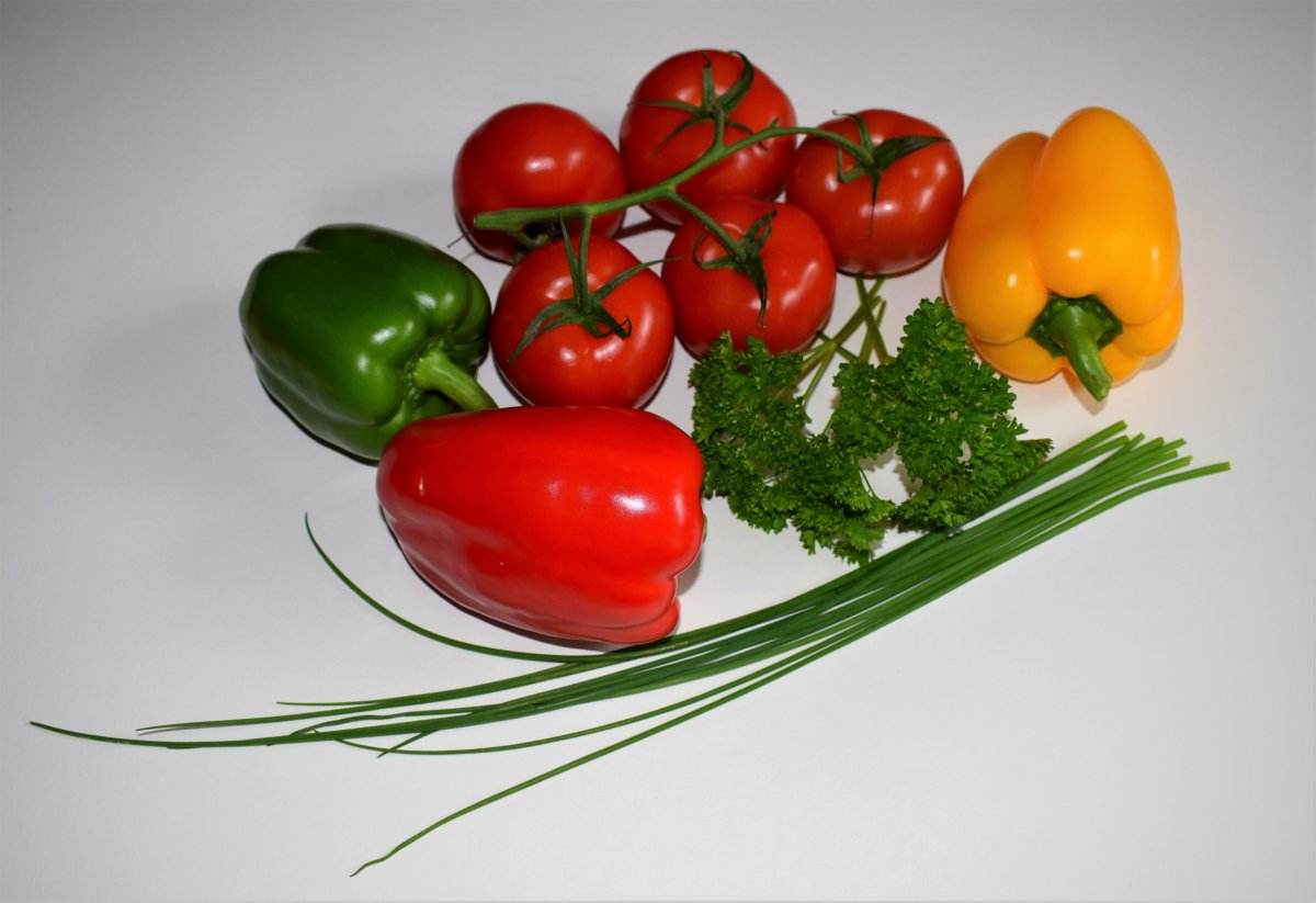 番茄青椒蔬菜图片,高清图片