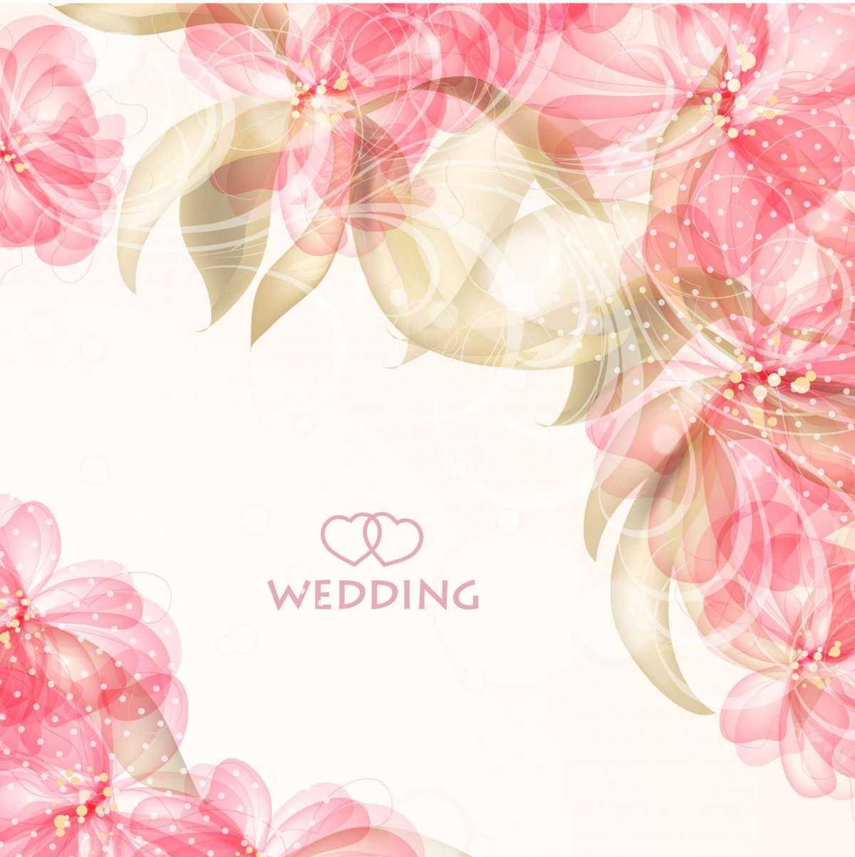 婚礼矢量花纹图片