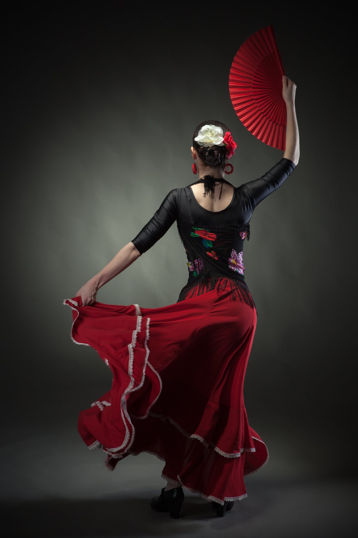 中国舞背影图片