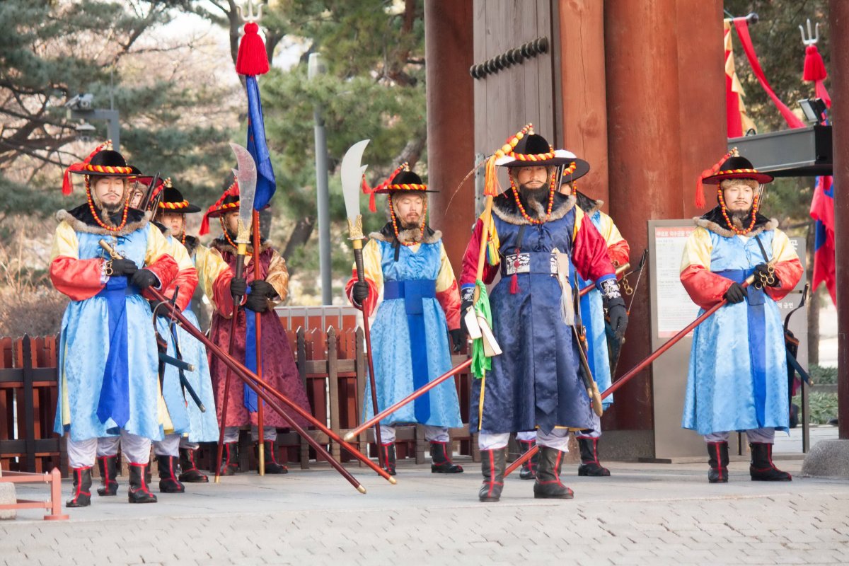 韩国古装仪仗队图片