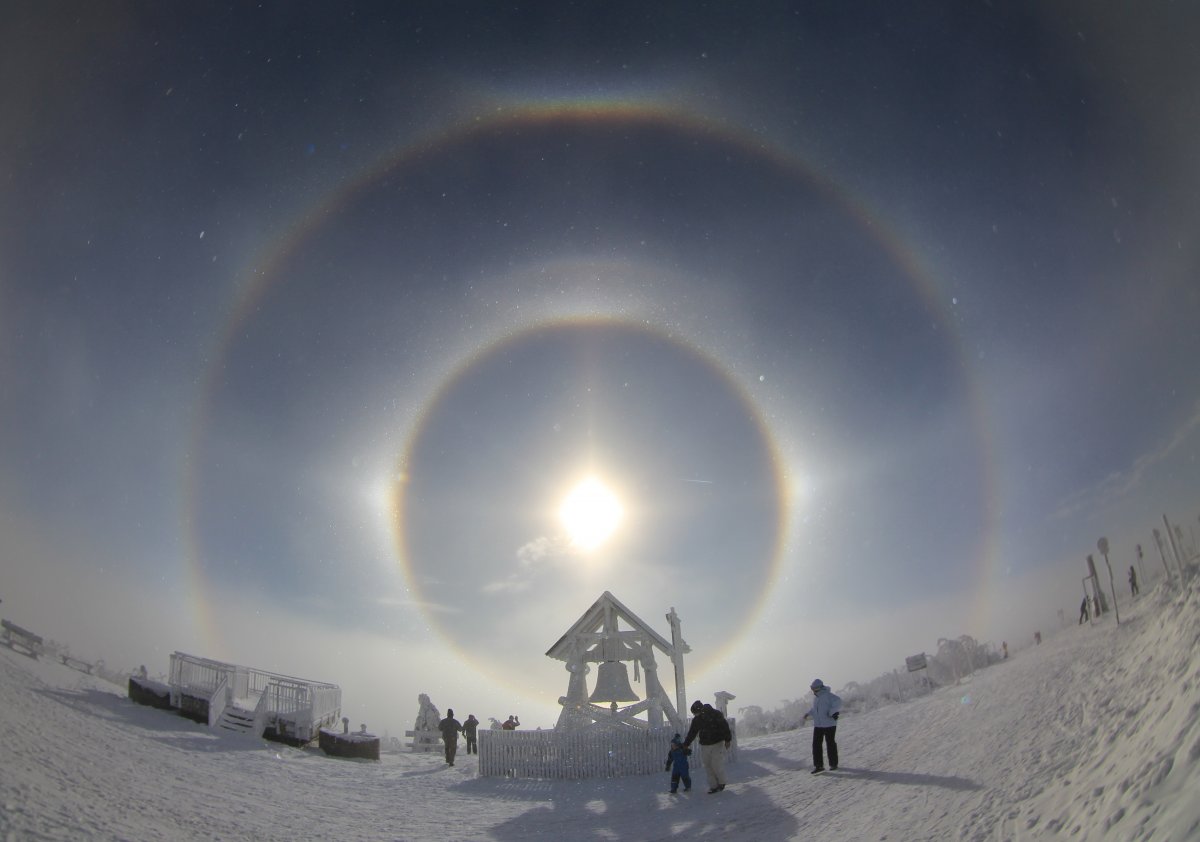 太陽光暈圖片