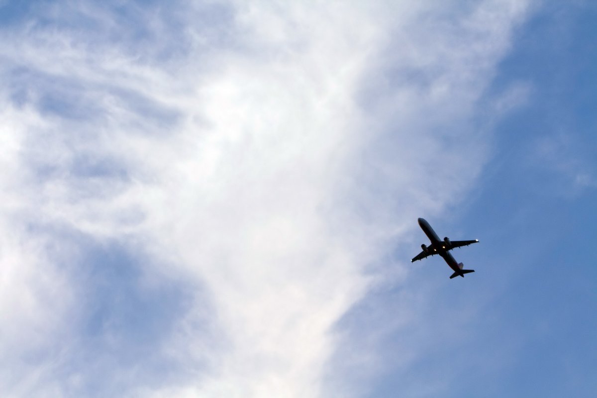 天空飞机图片