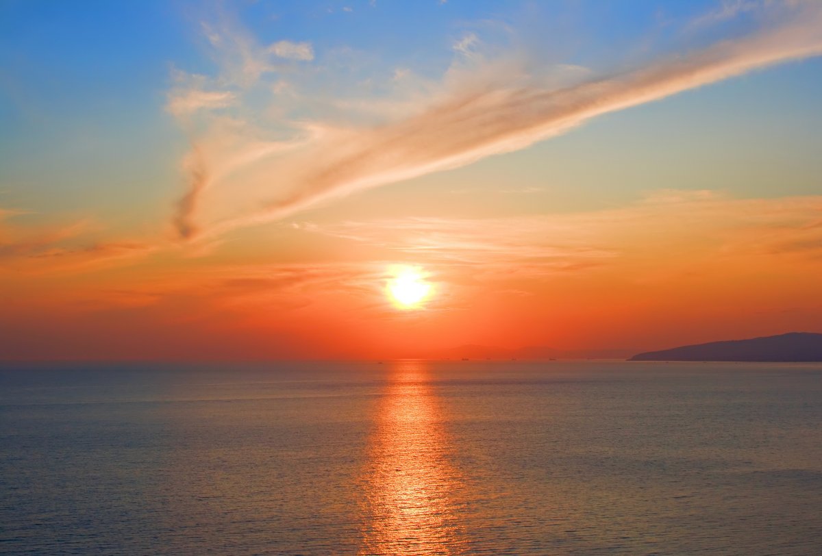 大海日出图片