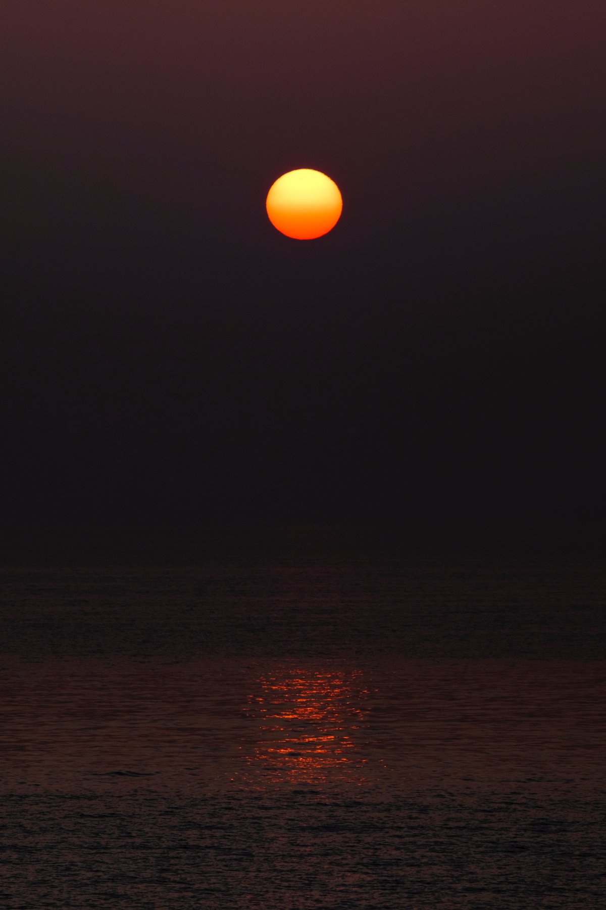 海上落日夕阳图片