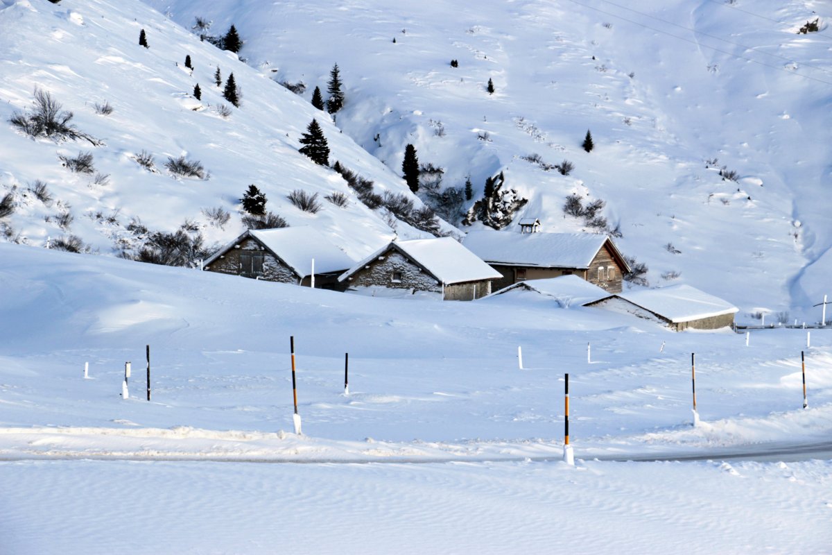 瑞士冬天雪景圖片