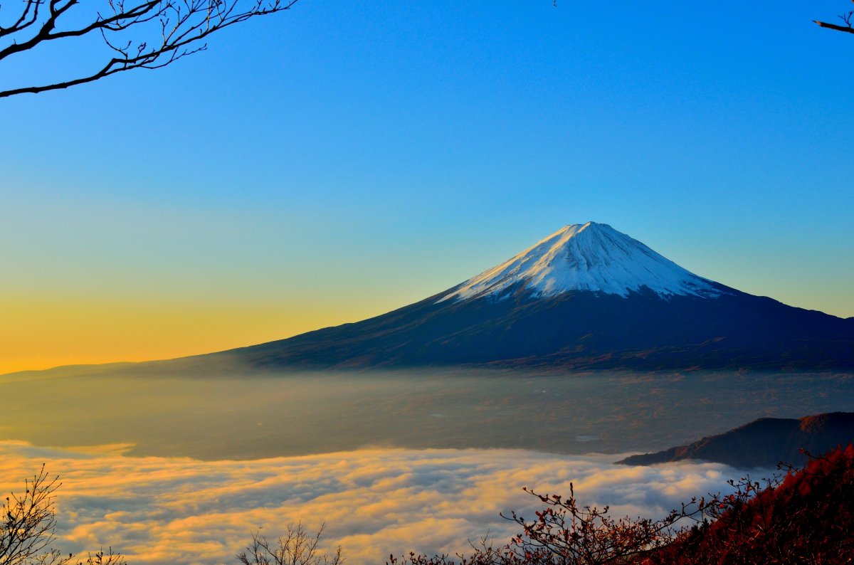 富士山唯美图片,高清图片